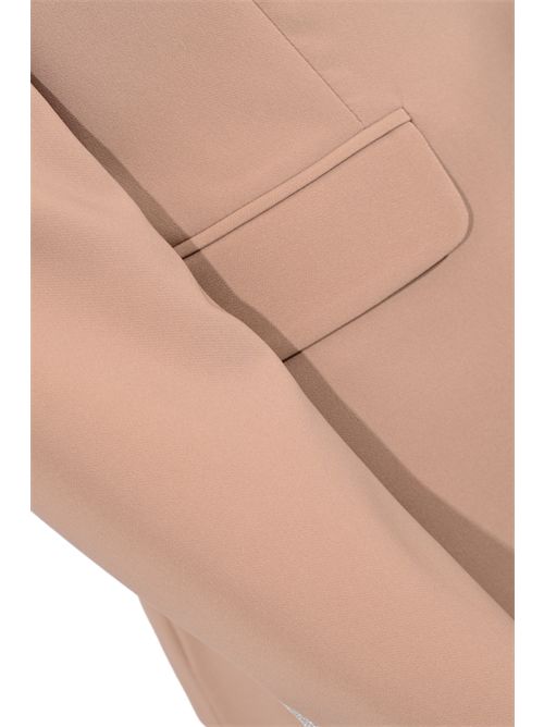 Giacca monopetto a portafoglio in crepe D. Exterior | 629246MOCH